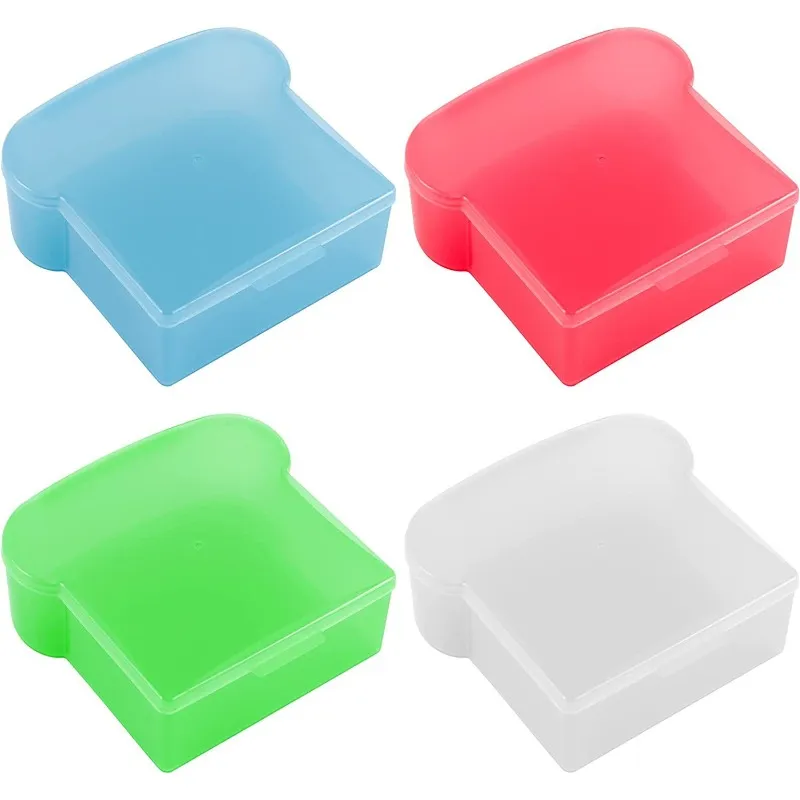 Meal Prep Box - Transparent Toast Shape Food Container Microwaveable