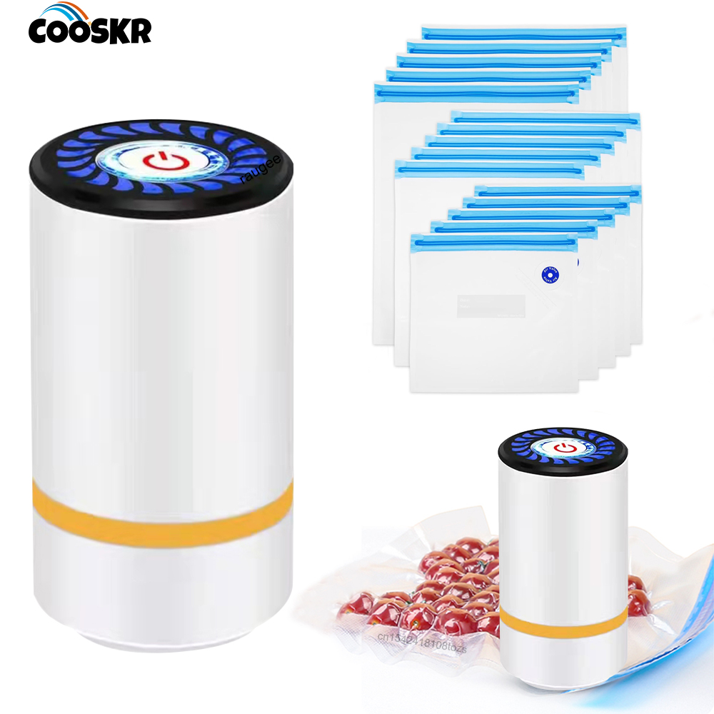 Meal Prep Vacuum Seal - Electric Air Pump Handheld Automatic Air