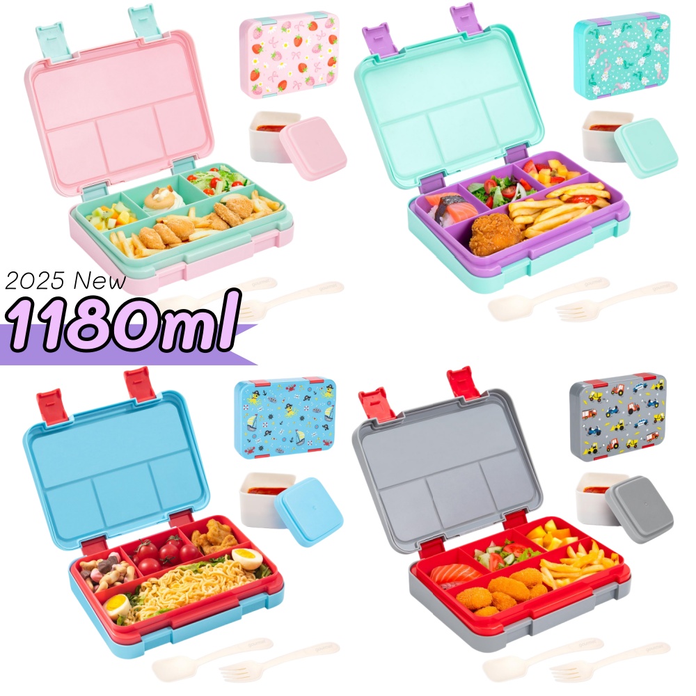 Meal Prep For Office - 40oz Cartoon Pattern Bento Lunch Box