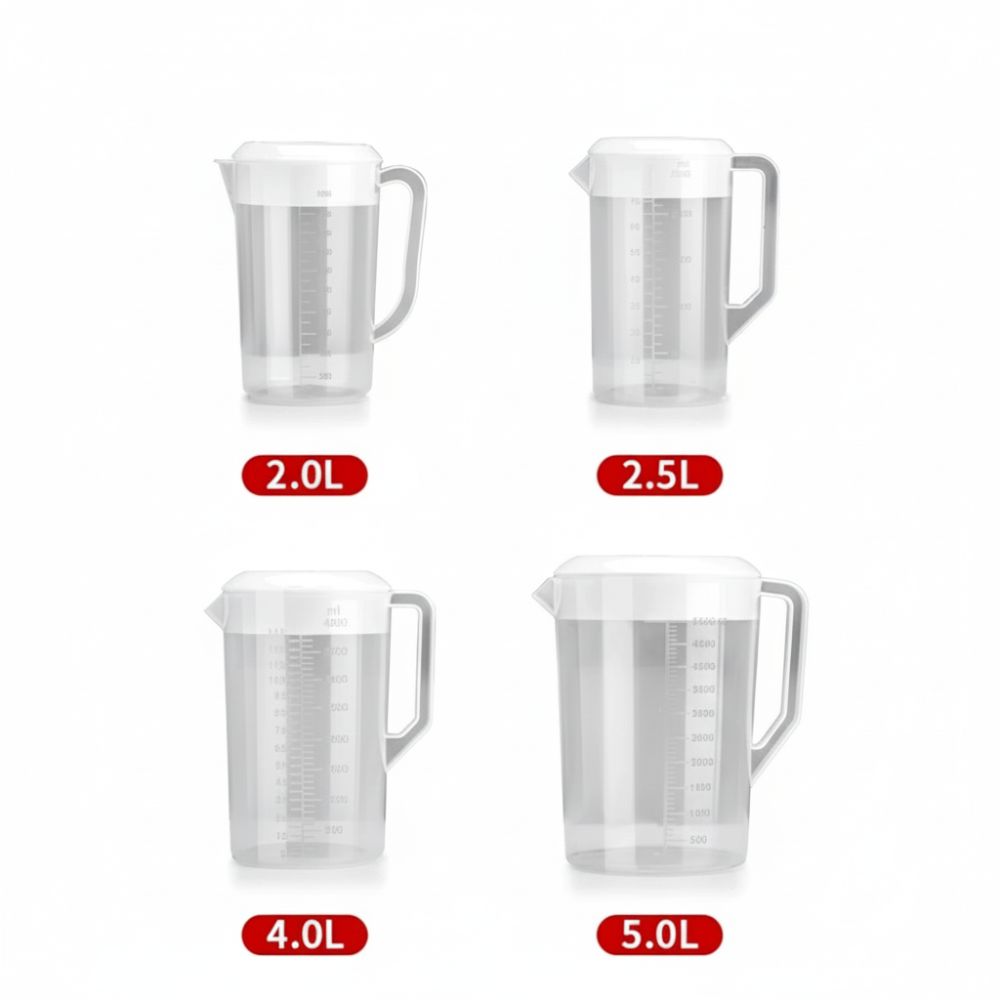 Meal Prep Juice Bottles - Plastic Container Transparent Water Bottle Graduated