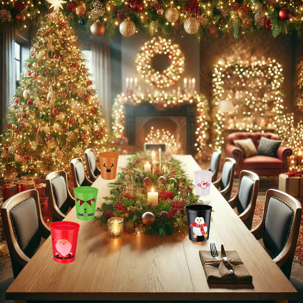 16 oz Merry Christmas Cup Food - Meal Prep Juice Bottles recension och pris