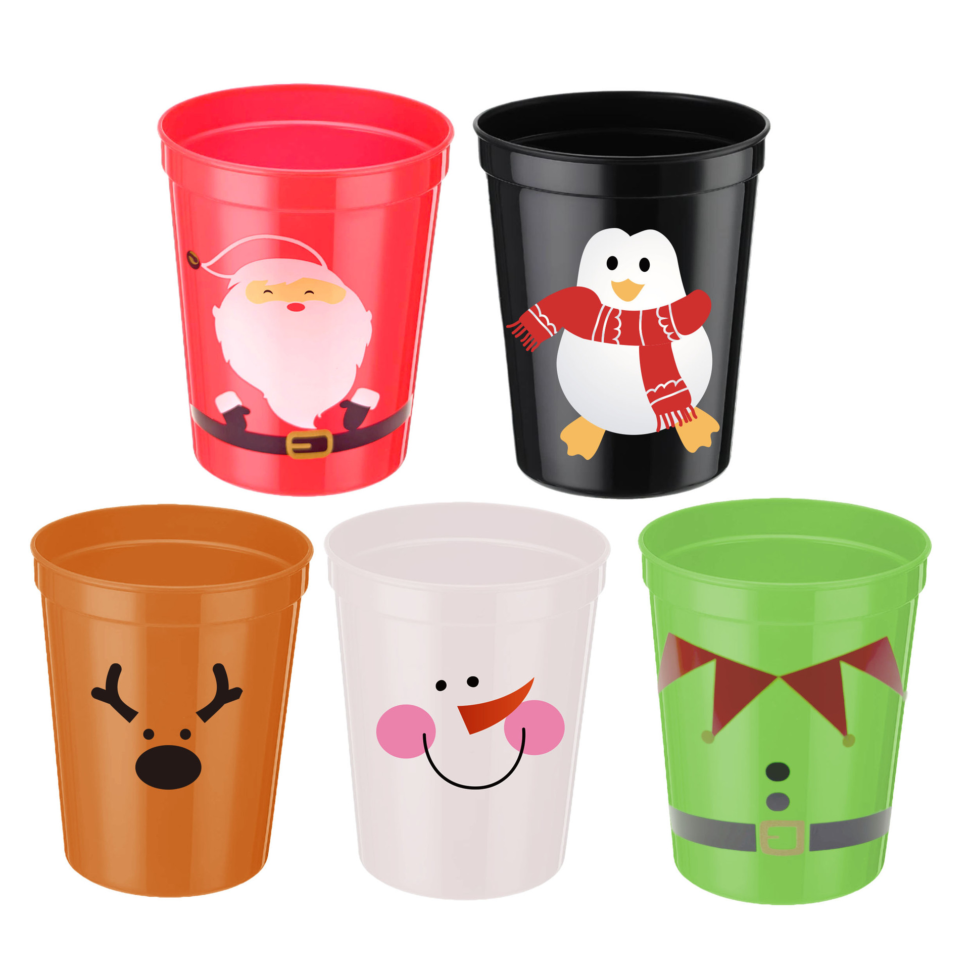 16 oz Merry Christmas Cup Food - Meal Prep Juice Bottles recension och pris