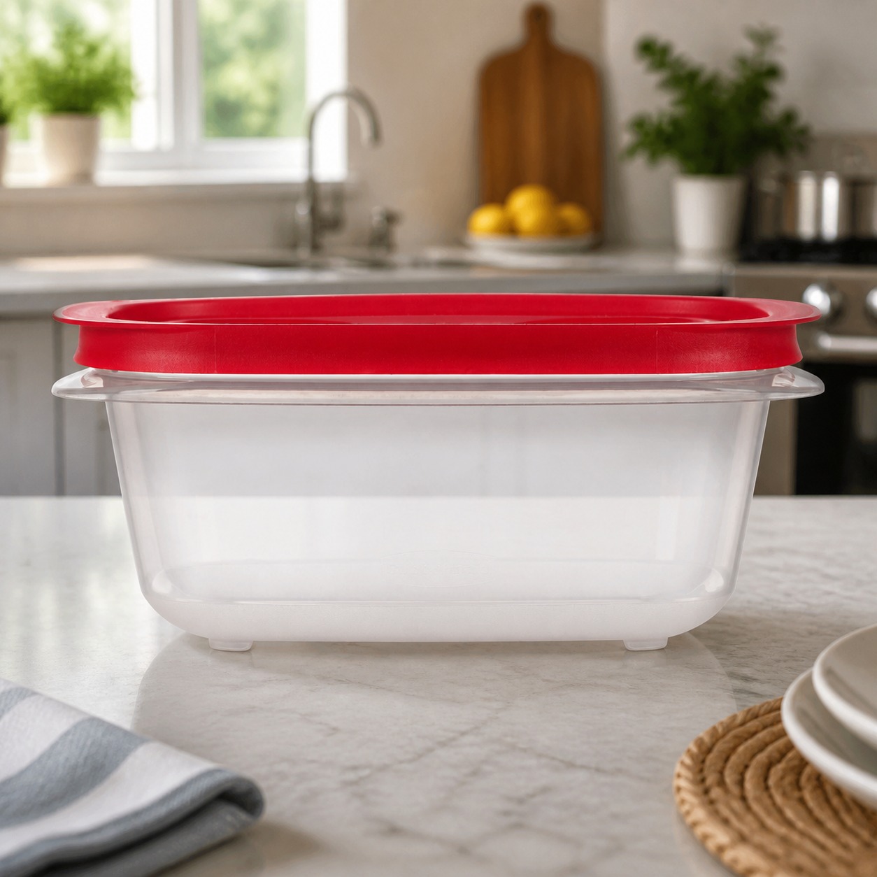 Red Rectangular Food Storage C - Meal Prep Easy recension och pris