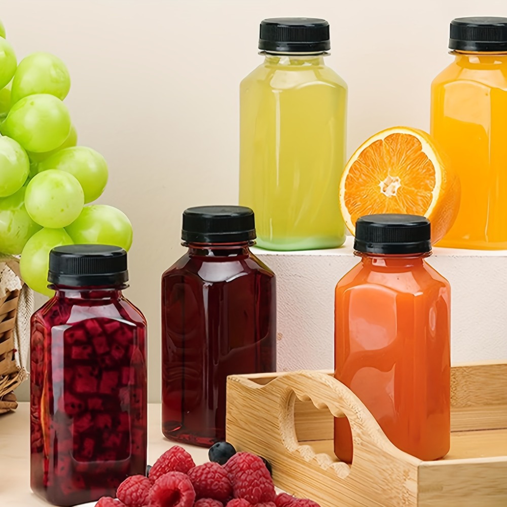 6pcs Reusable Transparent Plas - Meal Prep Juice Bottles recension och pris