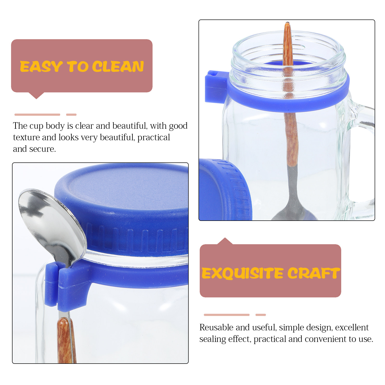 1Set Glass Overnight Oats Jar  - Overnight Oat Jar recension och pris