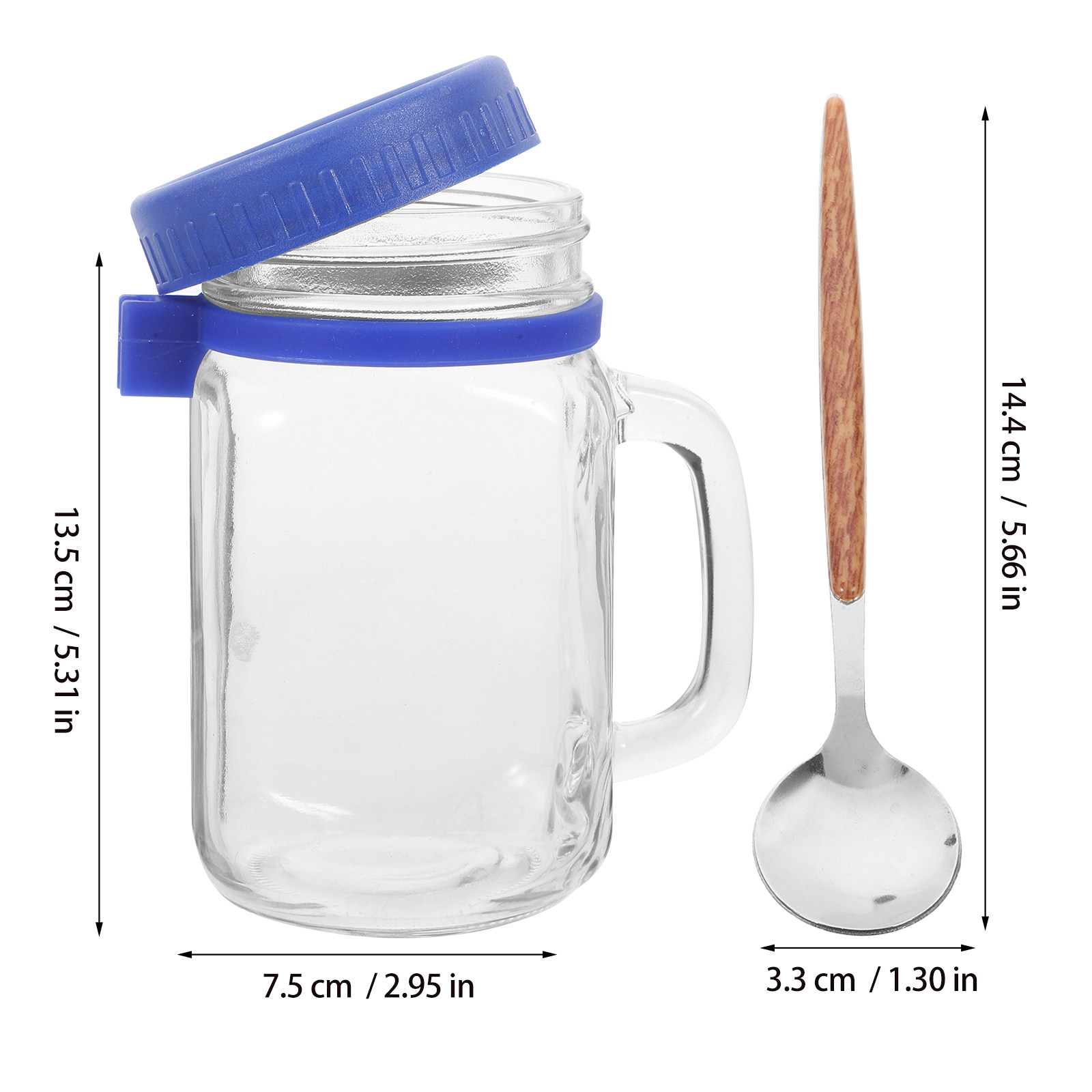 1Set Glass Overnight Oats Jar  - Overnight Oat Jar recension och pris