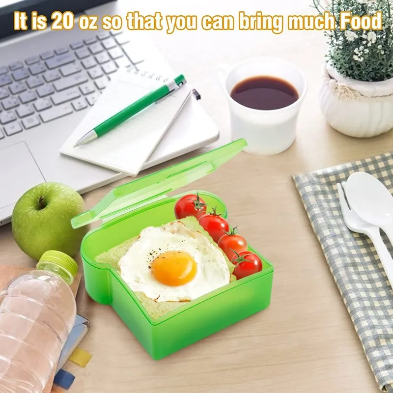 Transparent Toast Shape Food C - Meal Prep Box recension och pris