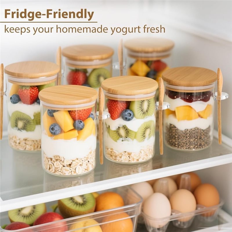 AB46-1Set/6Pcs Moisture Resist - Overnight Oat Jar recension och pris