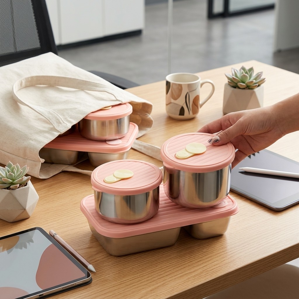 Microwave Safe 304 Stainless S - Meal Prep For Office recension och pris