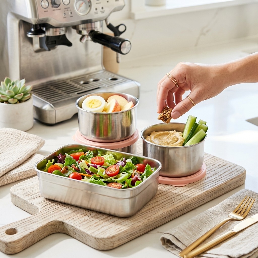 Microwave Safe 304 Stainless S - Meal Prep For Office recension och pris