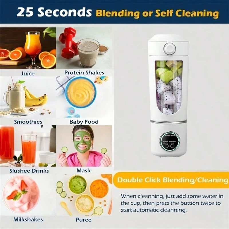 New Portable Juice Maker Blend - Meal Prep Juice Bottles recension och pris