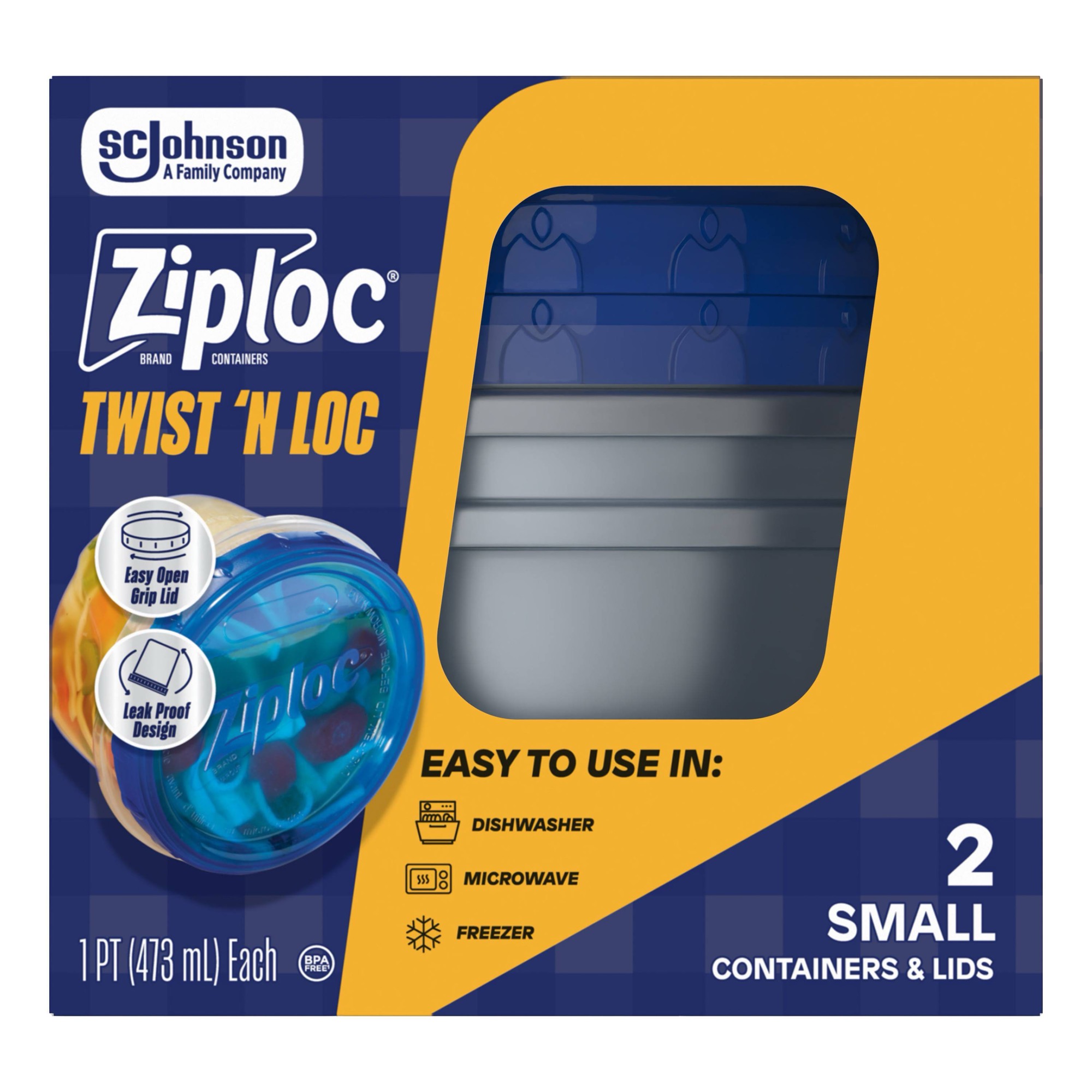 2ct Small Twist Lock Food Stor - Meal Prep Lunch recension och pris