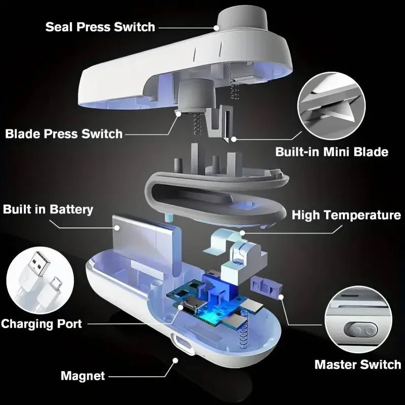 Mini Sealer 2 in 1 Sealing Cut - Meal Prep Vacuum Seal recension och pris
