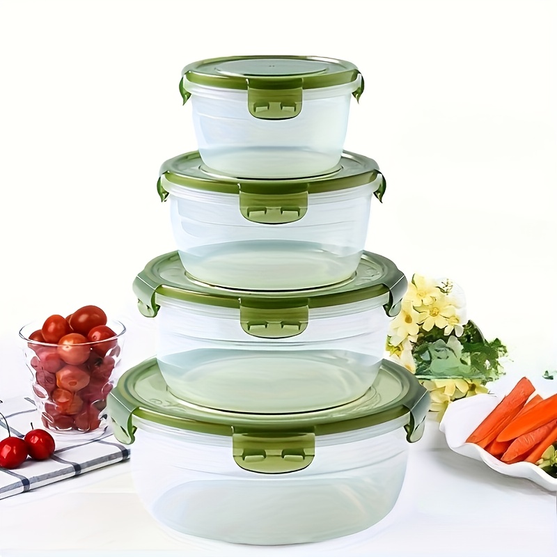 4 Plastic Food Storage Contain - Meal Prep Box recension och pris