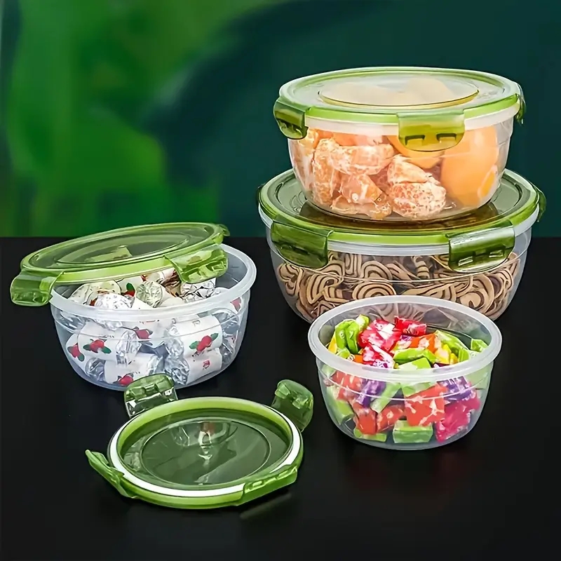 4 Plastic Food Storage Contain - Meal Prep Box recension och pris