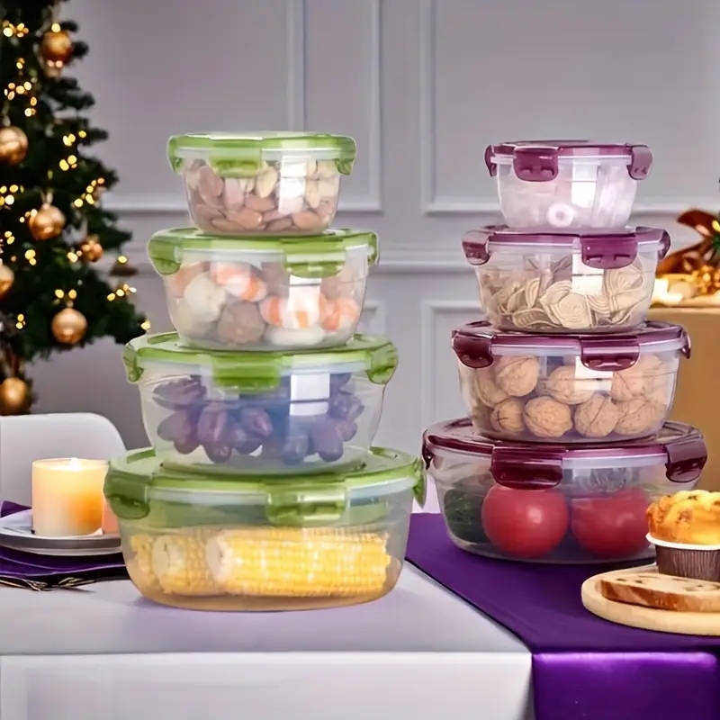 4 Plastic Food Storage Contain - Meal Prep Box recension och pris