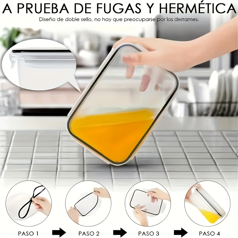 8Pcs Set Includes 4 Containers - Meal Prep Box recension och pris