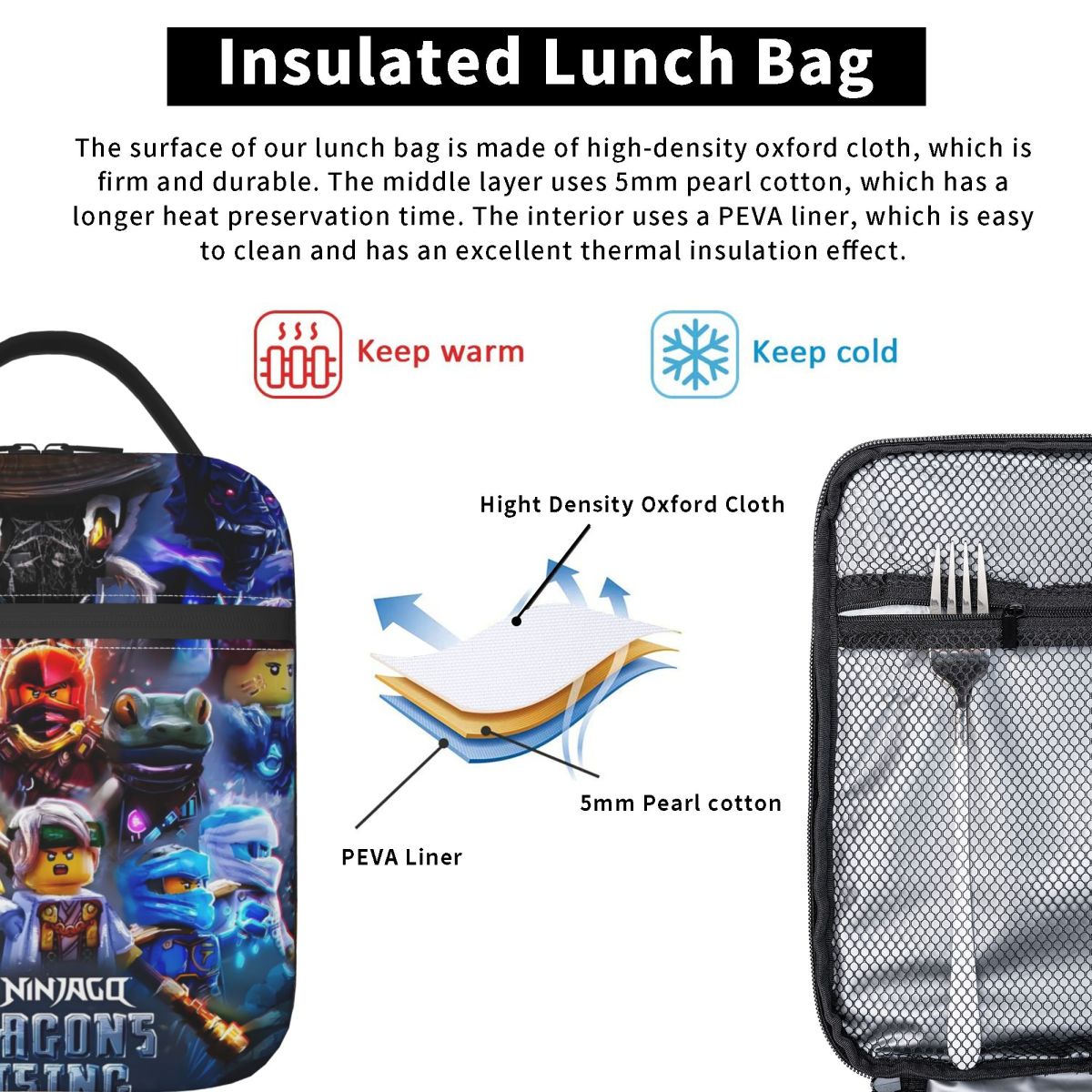 Custom N-Ninjagos Hero Team Re - Meal Prep Bag recension och pris