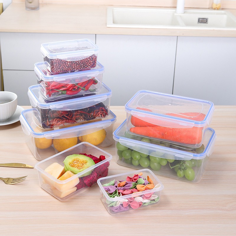 Rectangular Airtight Plastic L - Meal Prep For Office recension och pris