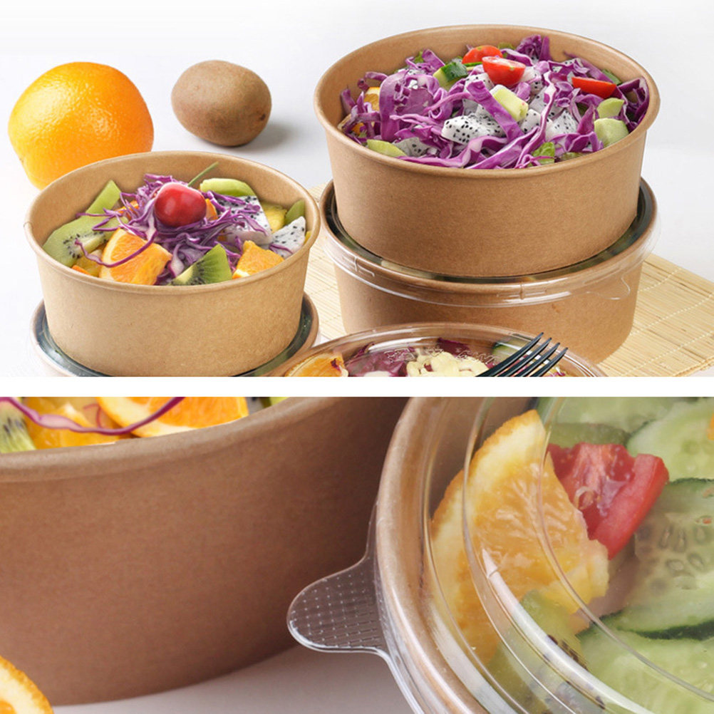 20Pcs Kraft Paper Bowls Leakpr - Meal Prep Box recension och pris