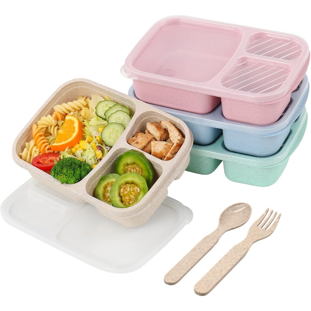 1 Bento Box Lunch Box for Kids - Meal Prep Box recension och pris
