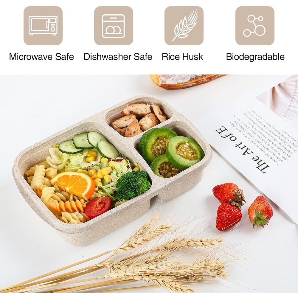 1 Bento Box Lunch Box for Kids - Meal Prep Box recension och pris