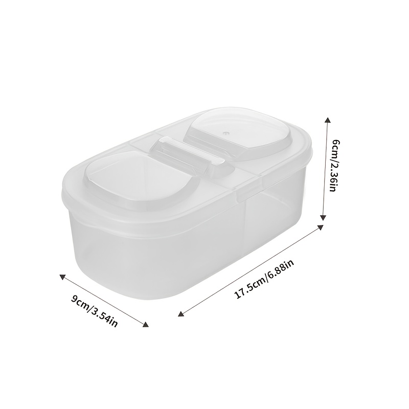 1/2 pcs Dual Compartment Food  - Meal Prep Lunch recension och pris