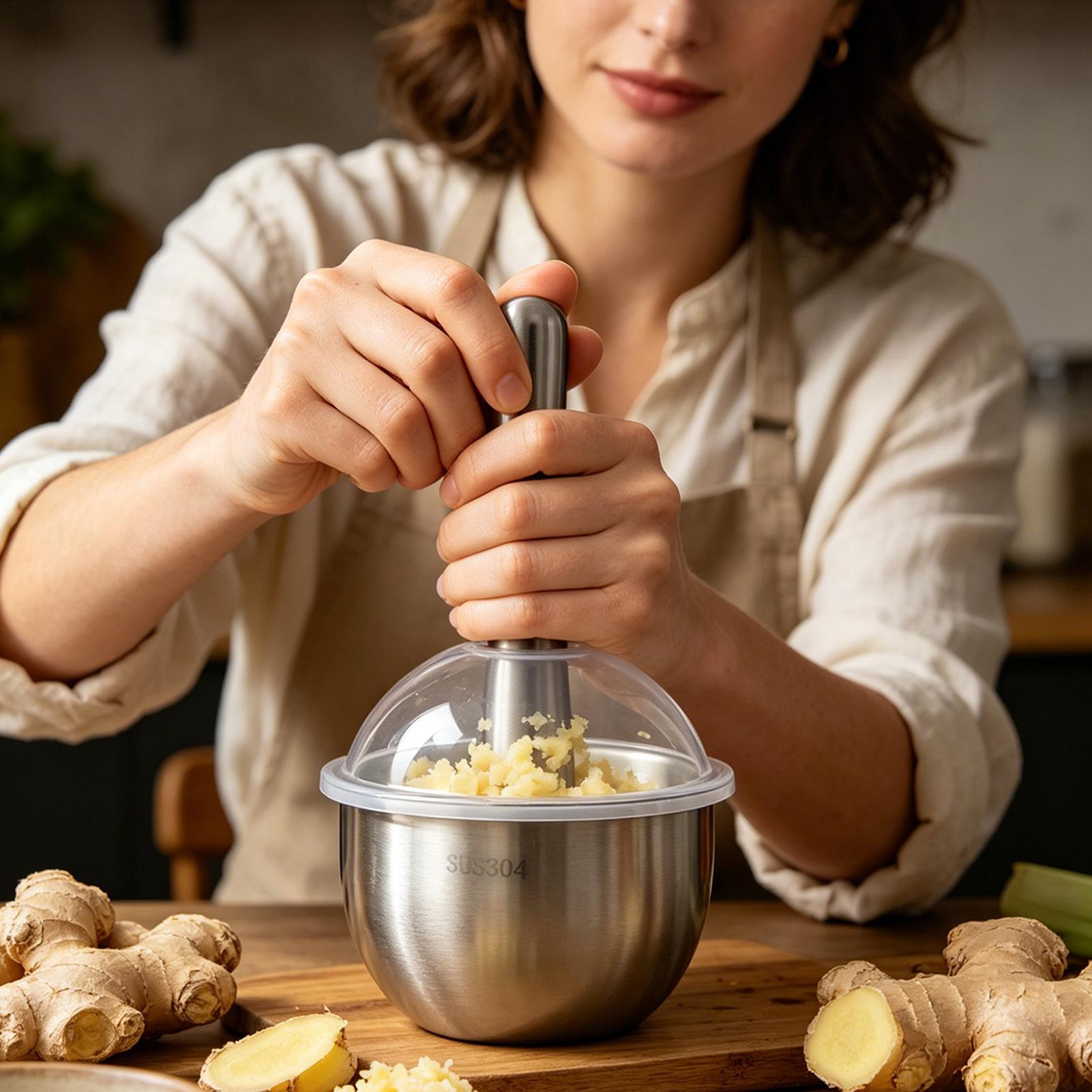Garlic Mincer Tool Manual Food - Meal Prep Manual recension och pris