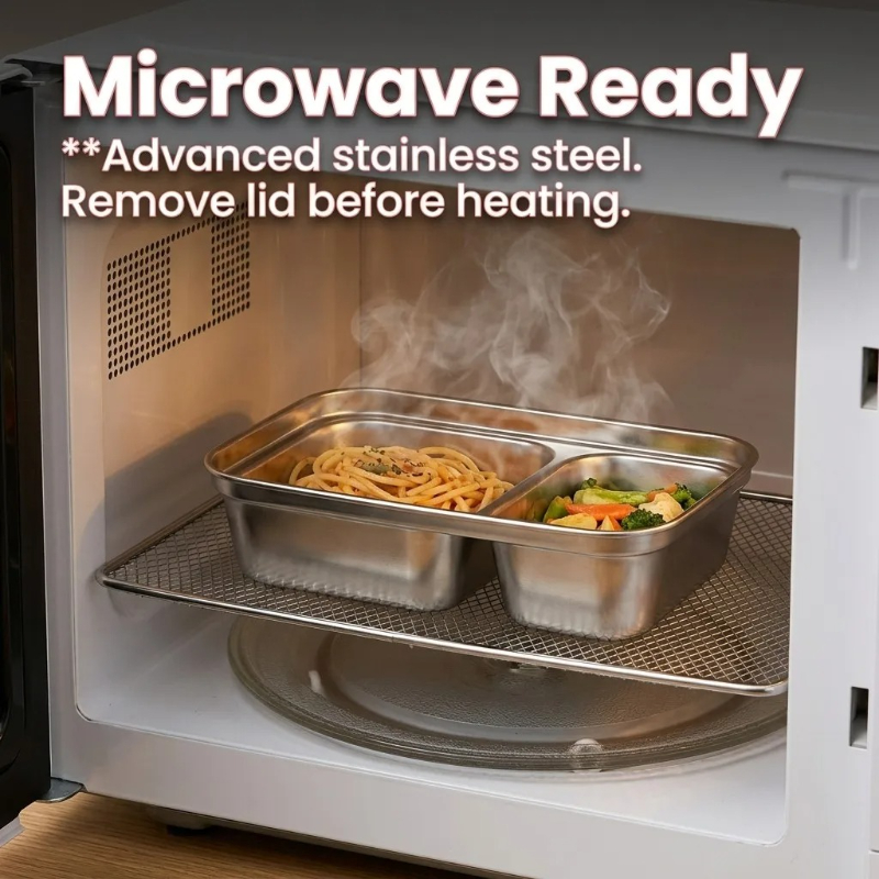 Microwave Safe 304 Stainless S - Meal Prep For Office recension och pris