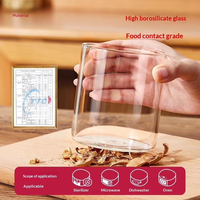 1Pc 240/400ML Glass Food Stora - Meal Prep Juice Bottles recension och pris