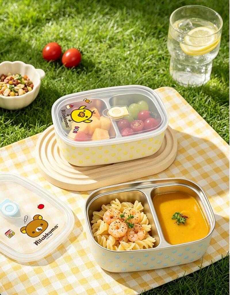 Rilakkuma Stainless Steel Bent - Meal Prep For Office recension och pris