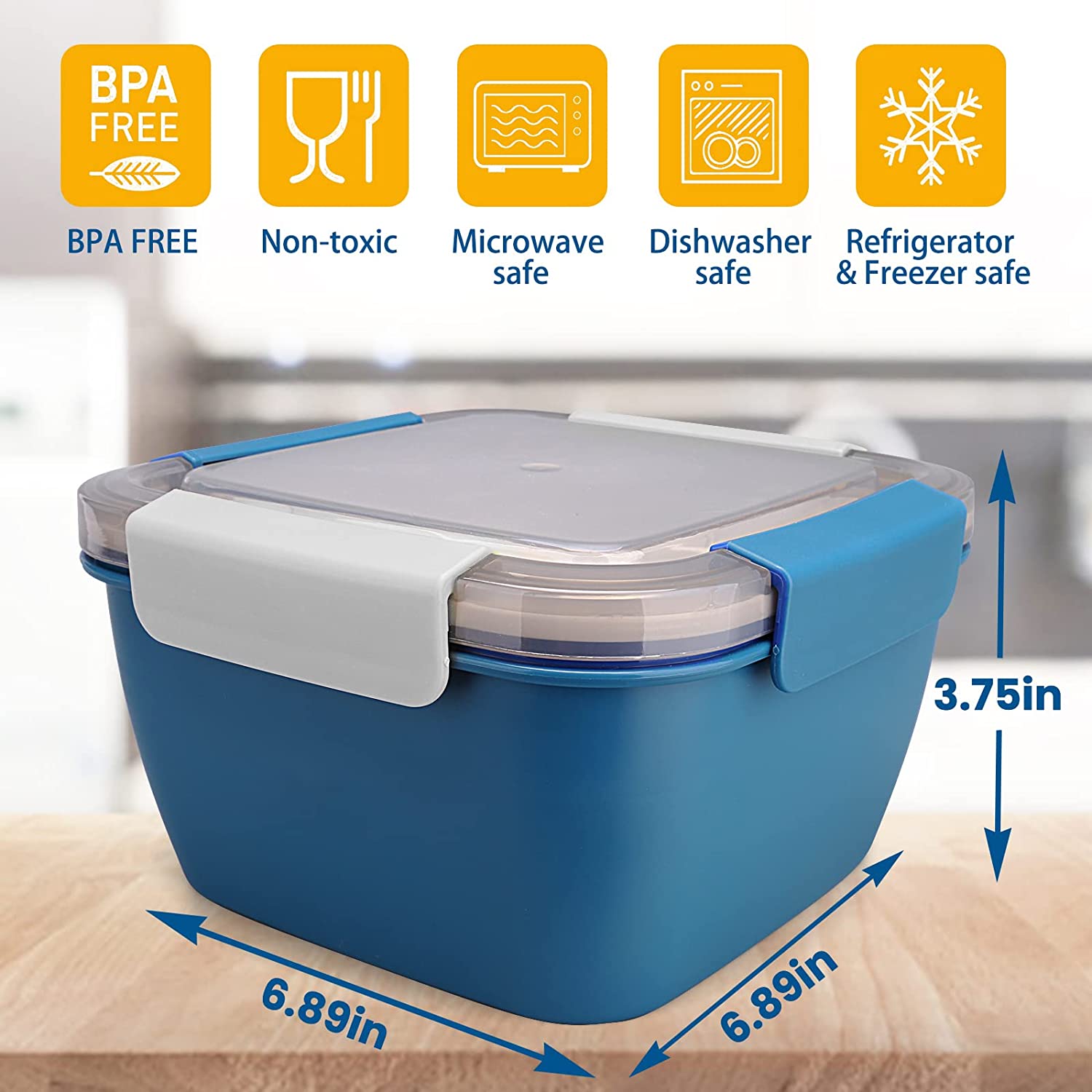 1100ml/1500ml Portable Lunch B - Meal Prep Box recension och pris