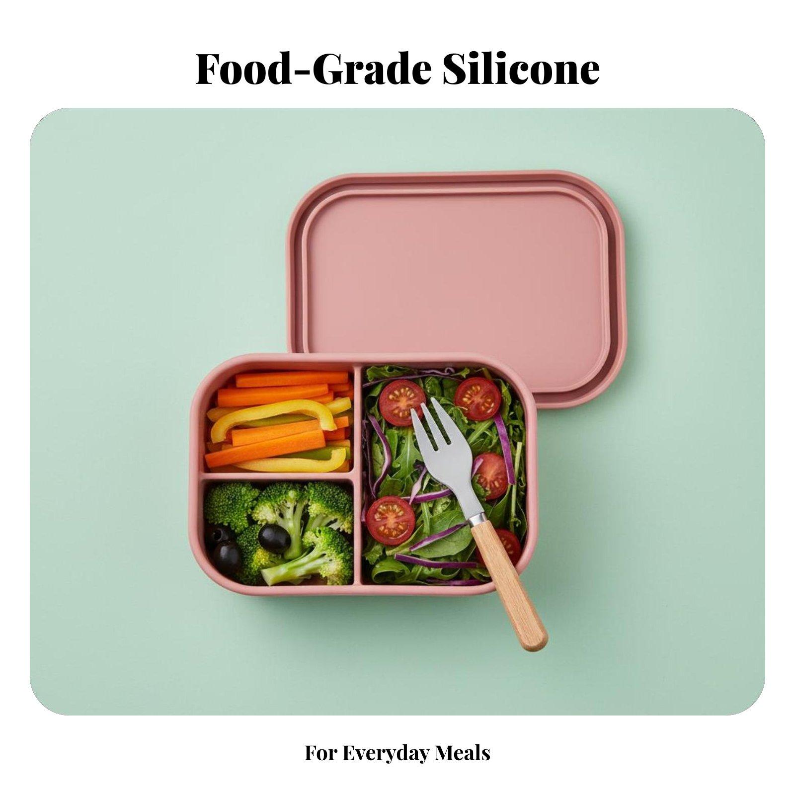Food Grade Silicone Lunch Box, - Meal Prep For Office recension och pris