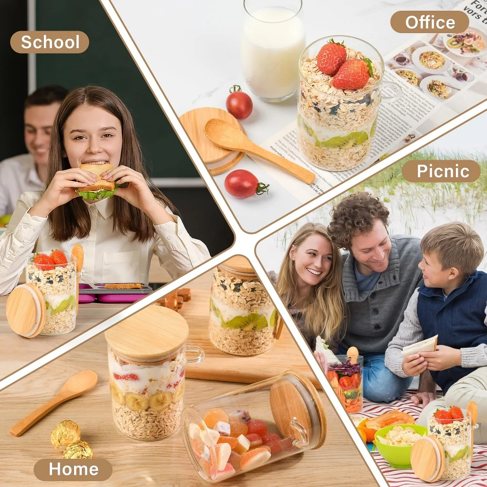 yes1/2/3/4pcs Overnight Oats C - Overnight Oat Jar recension och pris