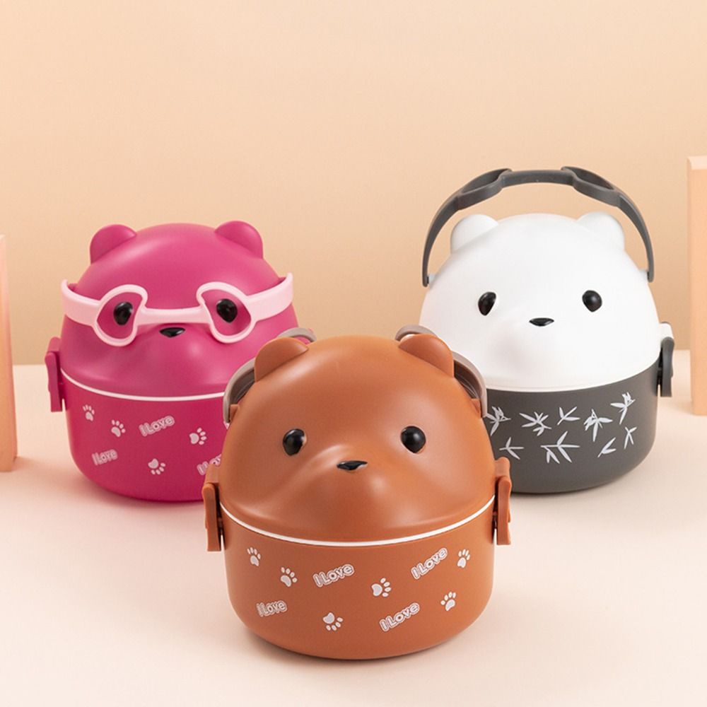 1Pcs New Eyeglass Bear Thermal - Meal Prep Box recension och pris