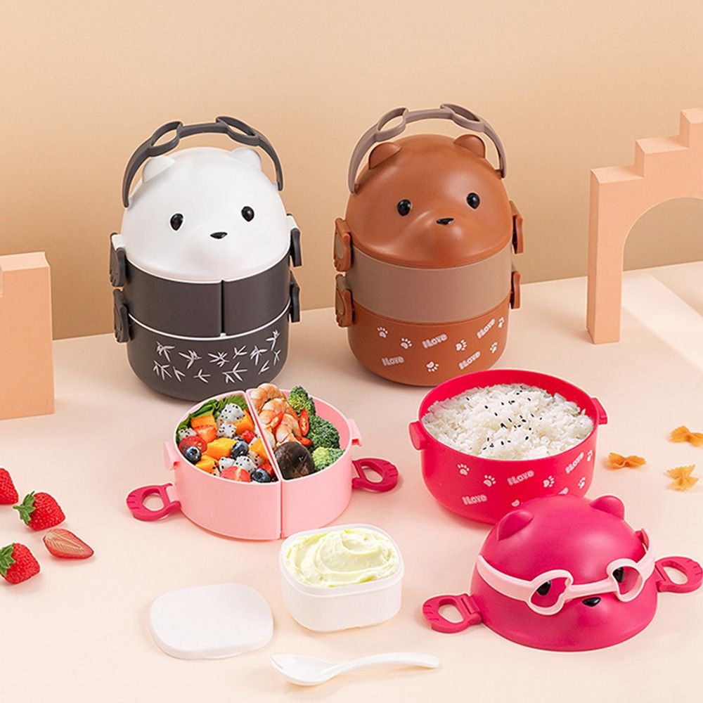 1Pcs New Eyeglass Bear Thermal - Meal Prep Box recension och pris