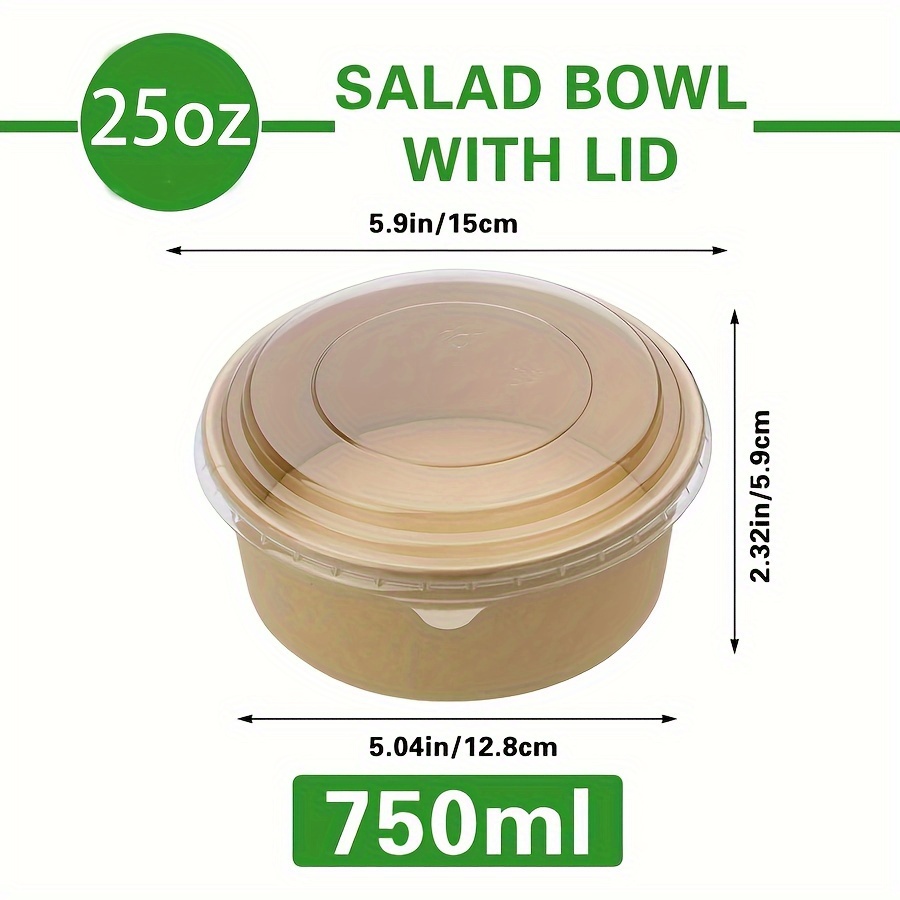 25Oz/750Ml 25/50 Pack Paper Bo - Meal Prep Lunch recension och pris