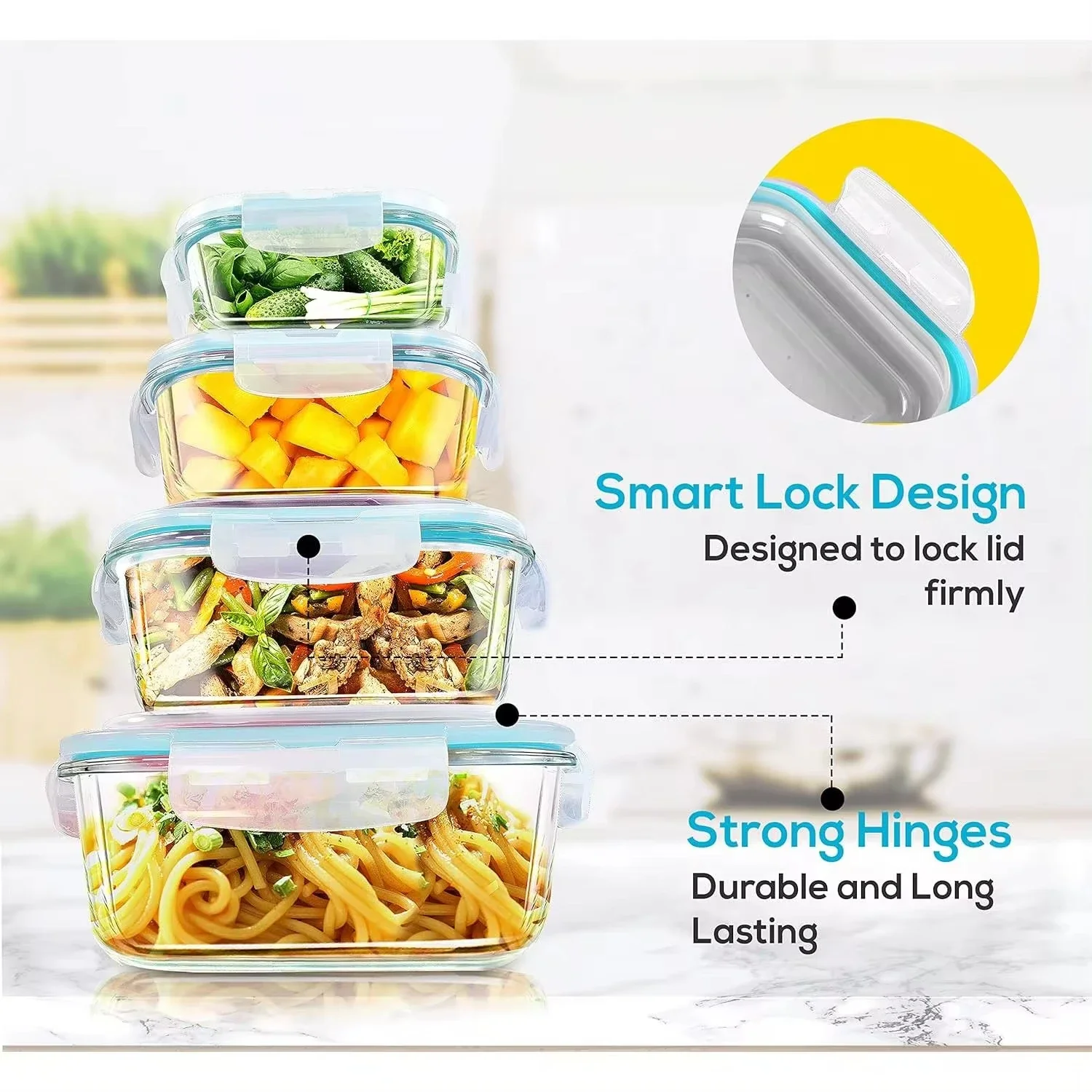 Glass Lunch Box Food Storage C - Meal Prep Lunch recension och pris