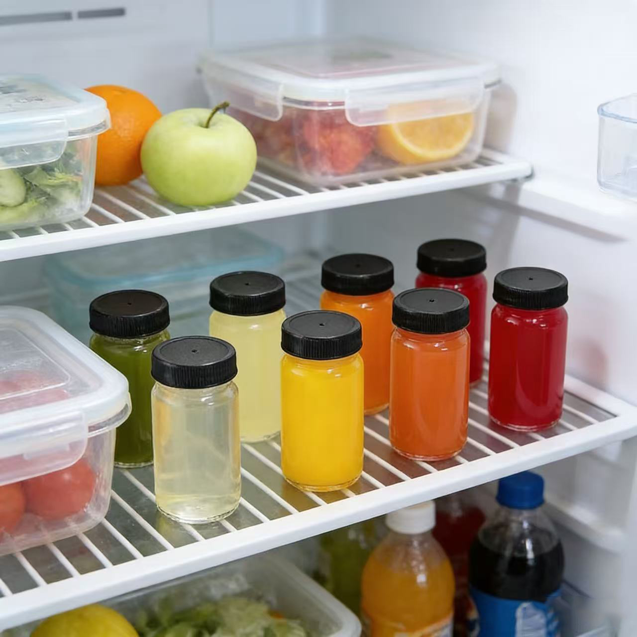 6pcs 60ml Leak-Proof Transpare - Meal Prep Juice Bottles recension och pris