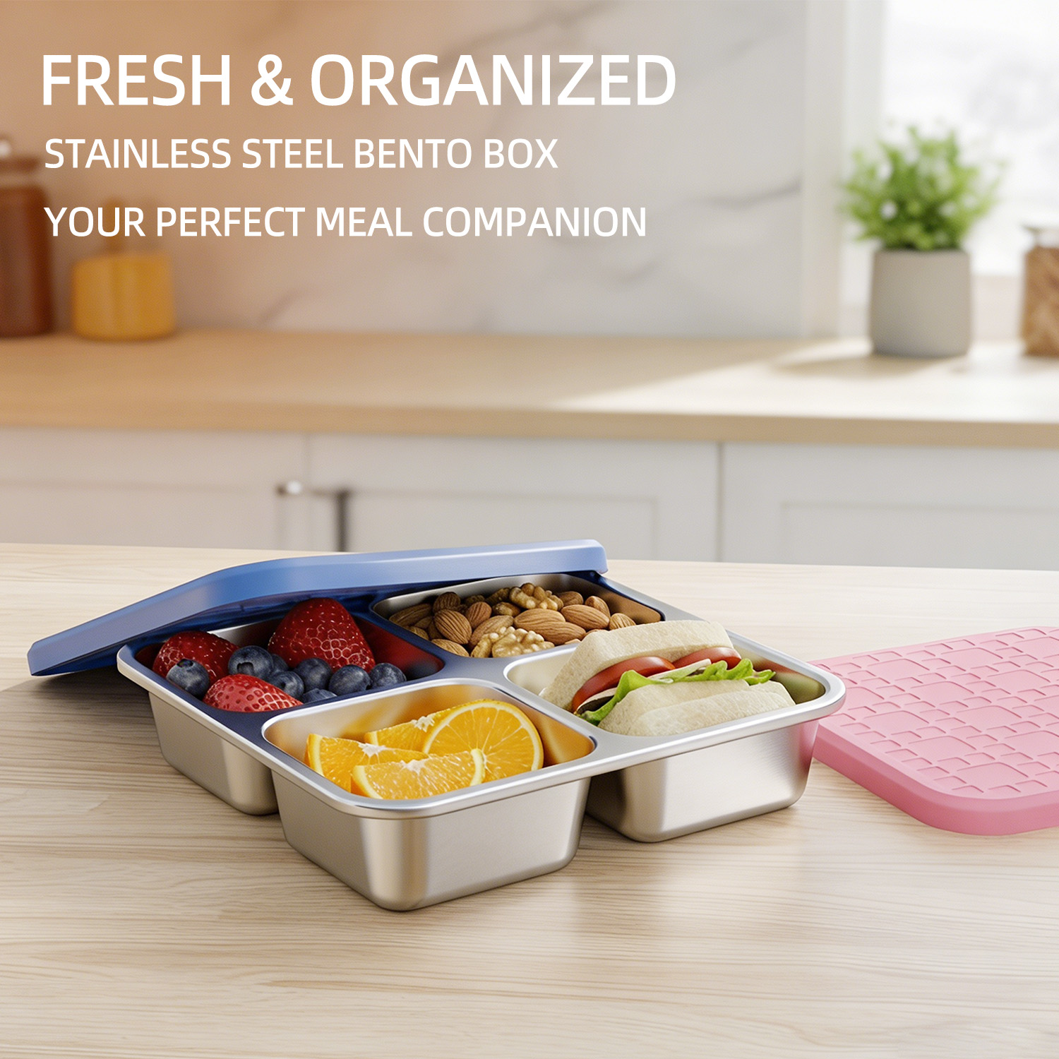 304 Stainless Steel Divided Lu - Meal Prep Box recension och pris