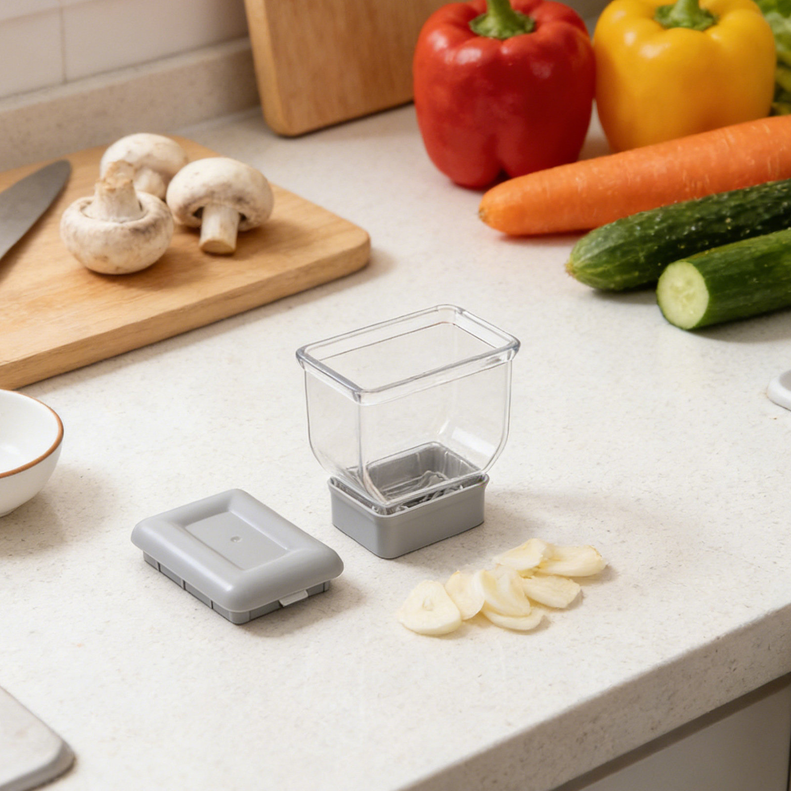 Mini Garlic Dicer Press Garlic - Meal Prep Manual recension och pris