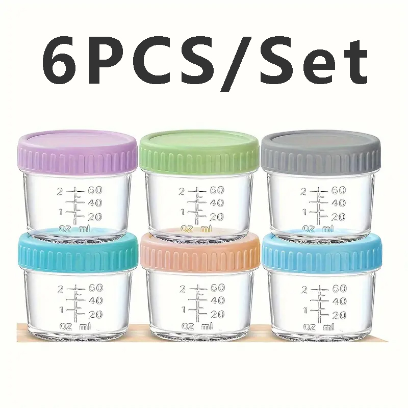 6 Pack Food Storage Containers - Meal Prep Juice Bottles recension och pris