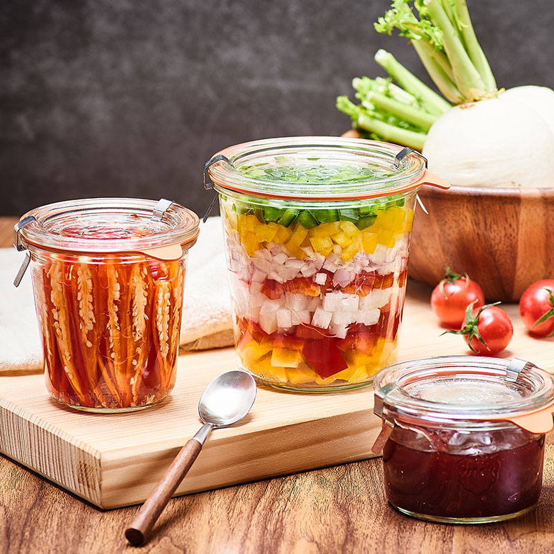  House We Glass Storage Jar Se - Meal Prep Juice Bottles recension och pris